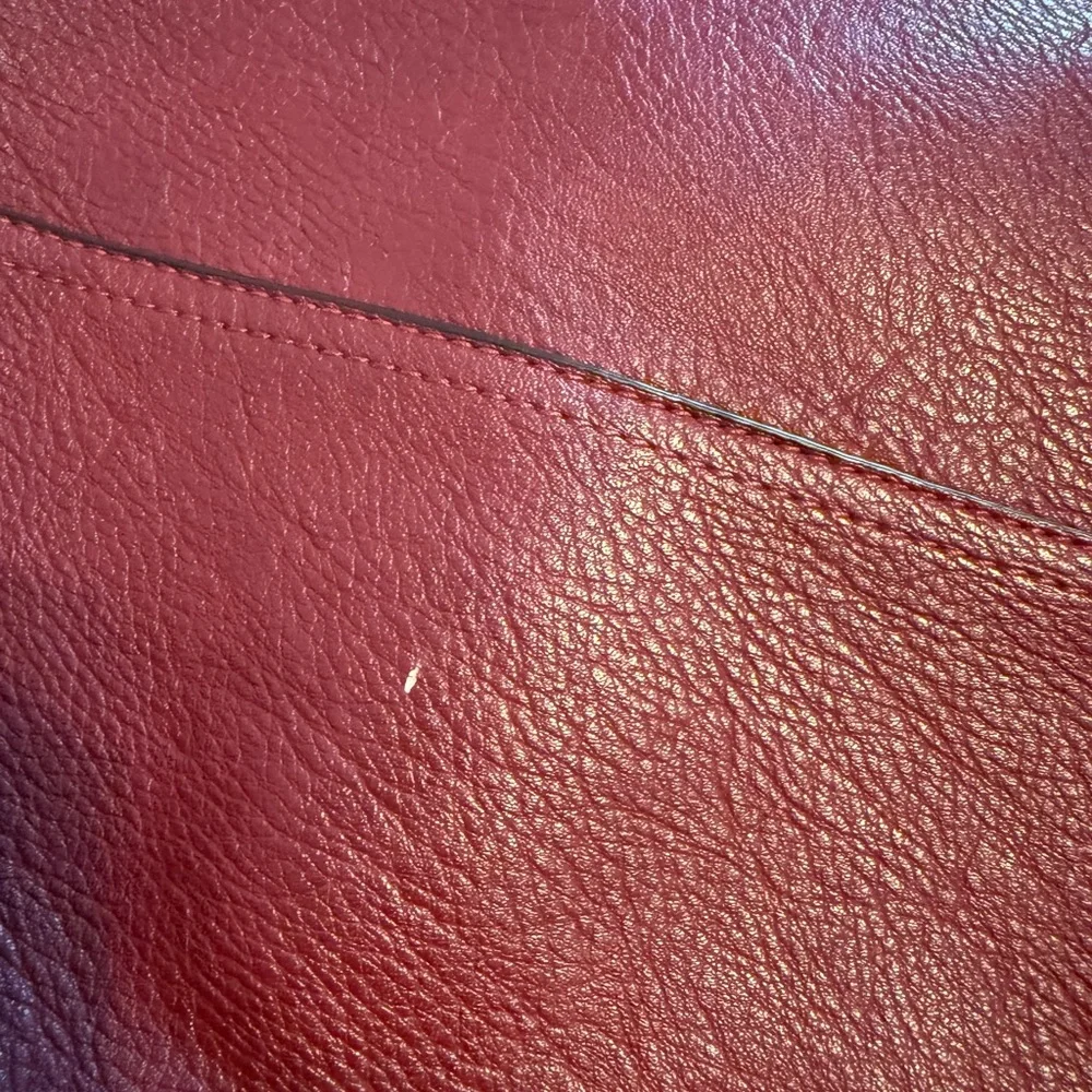 Overbrooke | Burgundy Large Vegan Leather Tote Shoulder Bag